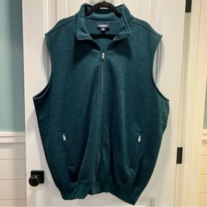 KingSize Teal Green Full Zip Vest. Size 2XL Tall.‎